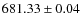 $681.33\pm0.04$
