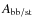 $A_{\rm bb/st}$