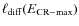 $\ell_{\rm diff}(E_{\rm CR-max})$