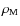 $\rho_{\rm M}$