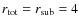 $r_{\rm tot}=r_{\rm sub} = 4$