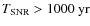$T_{\rm SNR}> 1000~\rm {yr}$