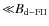 ${\ll}B_{\rm d-FII}$