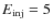 $E_{\rm inj}=5$