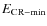 $E_{\rm CR-min}$