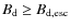 $B_{\rm d} \ge B_{\rm d,esc}$
