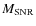$M_{\rm SNR}$