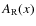 $A_{\rm R}(x)$