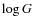$\log G$