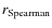$r_{\rm Spearman}$