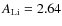 $A_{\rm Li} = 2.64$