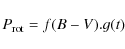 \begin{displaymath}%
{P}_{\rm rot} = f(B-V).g(t)
\end{displaymath}
