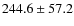 $244.6 \pm 57.2$