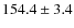 $154.4 \pm 3.4$