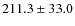 $211.3 \pm 33.0$