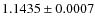 $1.1435 \pm 0.0007$