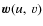 ${\vec w}(u,~v)$