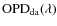 ${\rm OPD}_{\rm da}(\lambda)$
