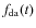 $f_{\rm da}(t)$