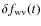 $\delta f_{\rm wv}(t)$