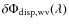 $\delta \Phi_{\rm disp,wv}(\lambda)$