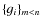 $\lbrace g_i\rbrace_{m<n}$