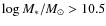 $\log{M_*/M_\odot}>10.5$