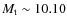 $M_{\rm t}\sim10.10$