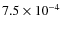 $7.5\times10^{-4}$