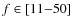 $f \in [11{-}50]$