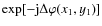 $\exp[-{\rm j}\Delta \varphi(x_1,y_1)]$