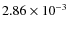 $2.86\times10^{-3}$