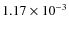 $1.17\times10^{-3}$