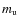 $m_{\rm u}$