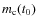 $m_{\rm c}(t_0)$