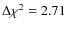 $\Delta \chi ^2=2.71$