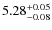 $\rm 5.28_{-0.08}^{+0.05}$