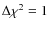 $\Delta \chi ^2=1$
