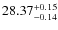 $\rm 28.37_{-0.14}^{+0.15}$