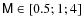 $\mathsf{M}\in [0.5; 1; 4]$