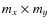 $m_x \times m_y$