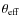 $\theta_{{\rm eff}}$