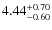 $4.44^{\rm +0.70}_{-0.60}$