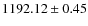 $1192.12\pm 0.45$