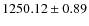 $1250.12\pm 0.89$