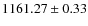 $1161.27\pm 0.33$