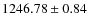 $1246.78\pm 0.84$
