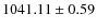 $1041.11\pm 0.59$