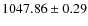 $1047.86\pm 0.29$