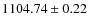 $1104.74\pm 0.22$